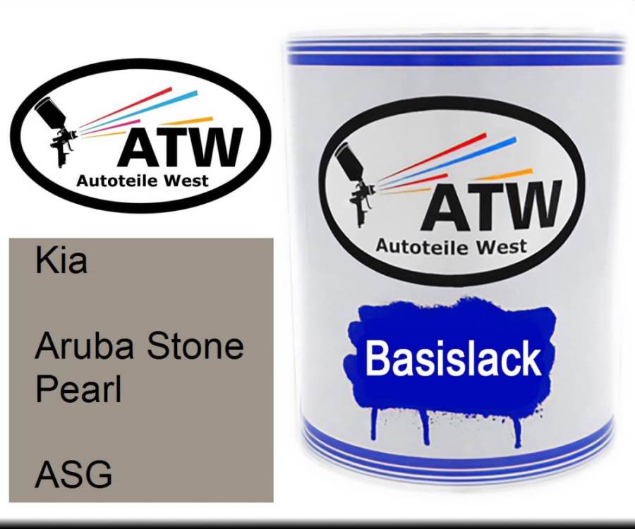 Kia, Aruba Stone Pearl, ASG: 1L Lackdose, von ATW Autoteile West.